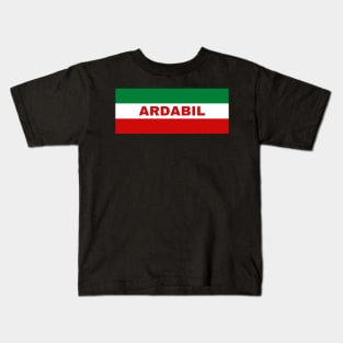 Ardabil City in Iranian Flag Colors Kids T-Shirt